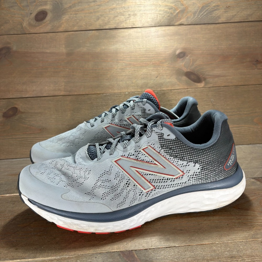New Balance Fresh Foam 680v7 Mens size 12 shoes Gray Wide 4E Running sneakers